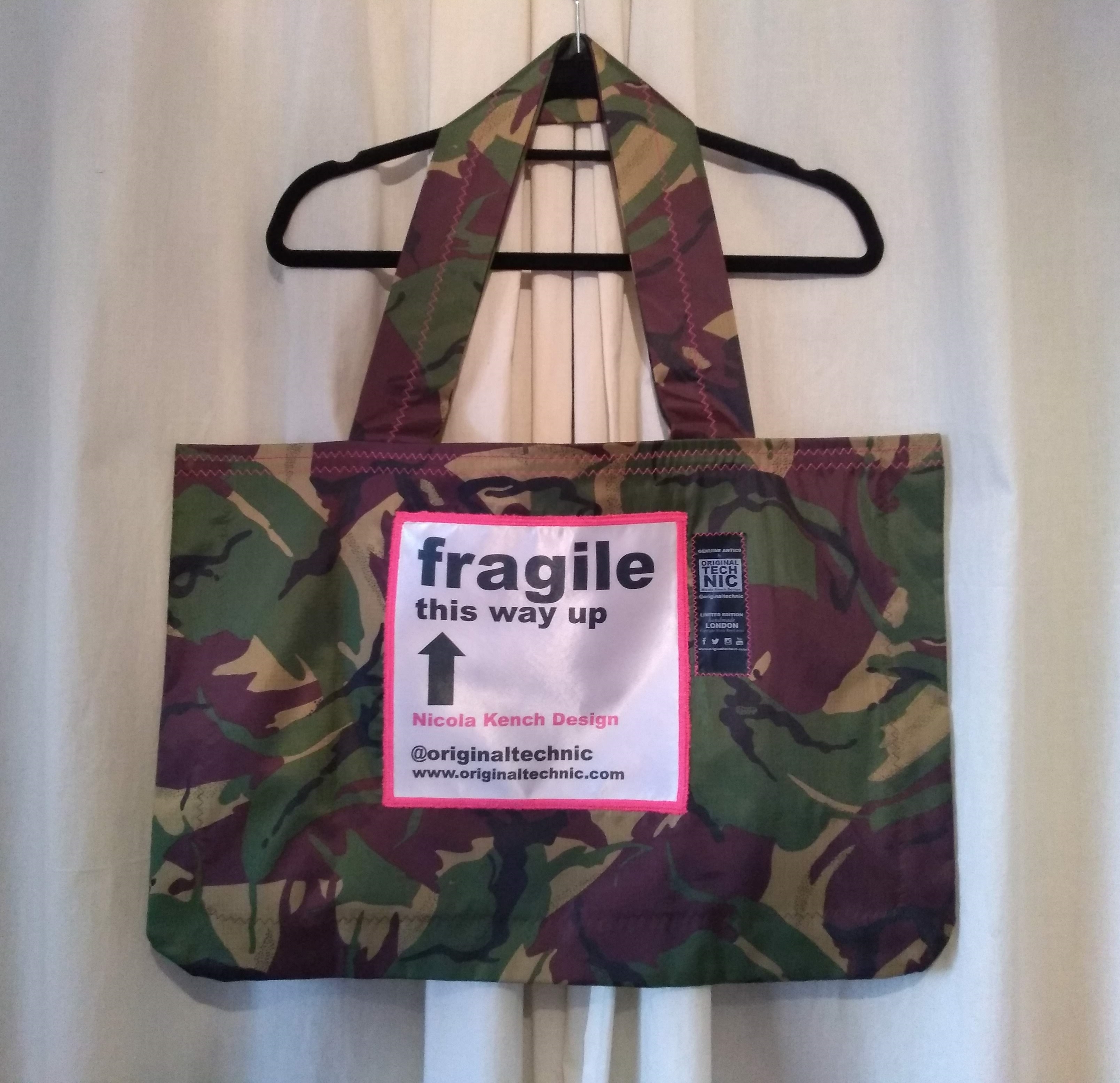 Bag of Truth FRAGILE camo Nicola Kench Design 2019